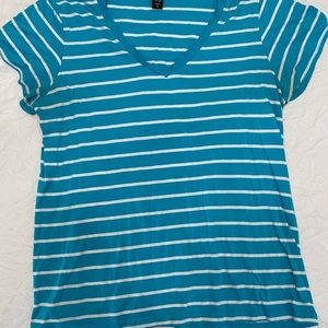 Blue and white striped shirt from torrid. Size 3